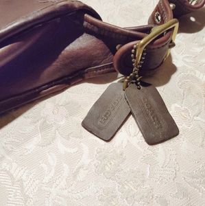 Rare Vintage Coach Shoulder Bag with Coach Tags